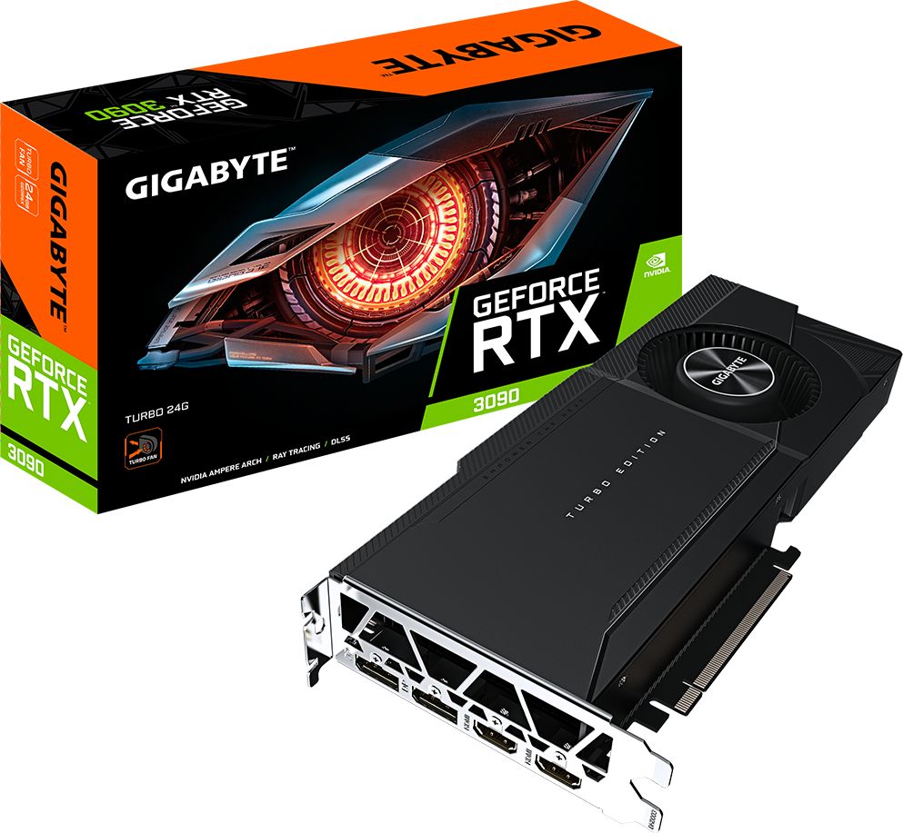 Videokarte Gigabyte RTX 3090 GV-N3090TURBO-24GD