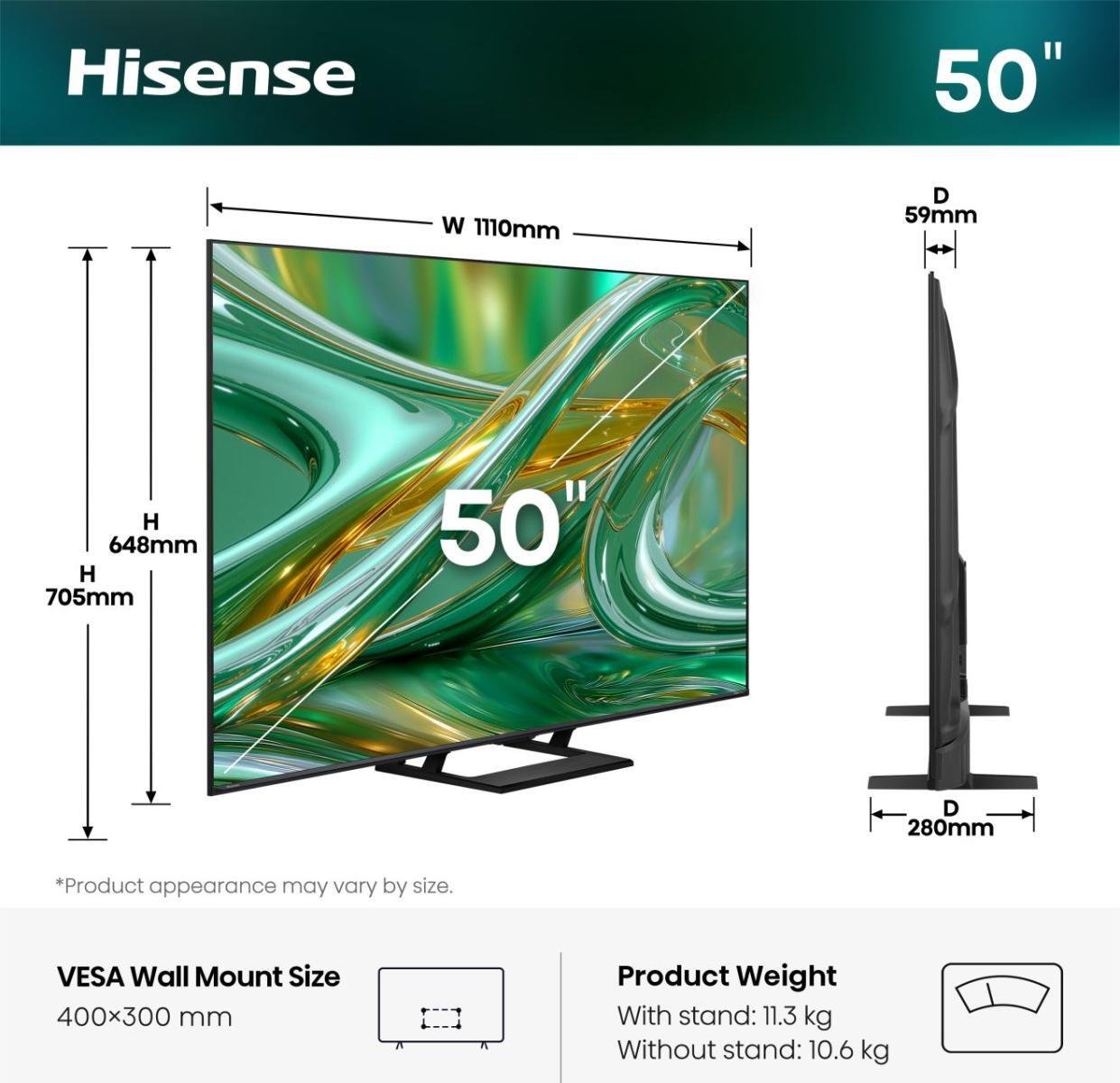 Hisense ULED 50E8S MiniLED (126 cm