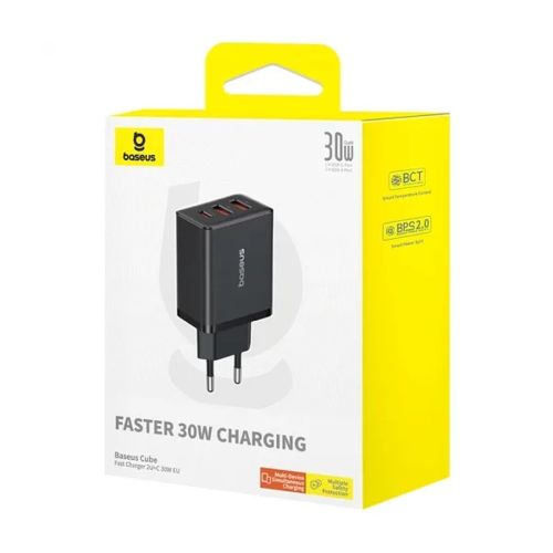Ceļojumu lādētājs Baseus Cube Quick Charger
