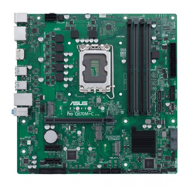 Mātesplate Asus asustek Q670EI-IM-A S1700/DDR5/3xDP+HDMI/vPro/24-7/mITX