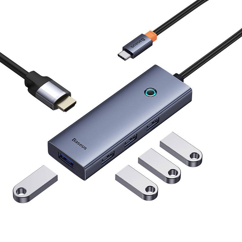 Adapteris Baseus HUB UltraJoy Series 5-in-1