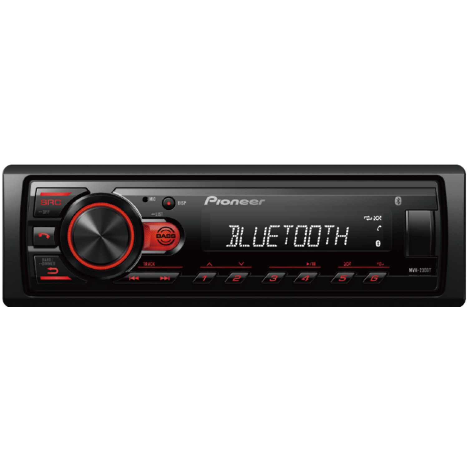 Pioneer MVH-230BT 1DIN Automašīnas radio ar